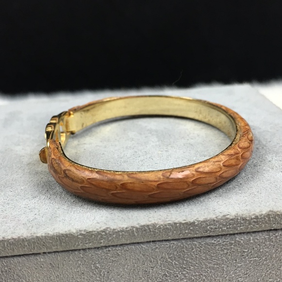 Vintage Casini & Gori Leather Bangle Bracelet - Picture 2 of 5